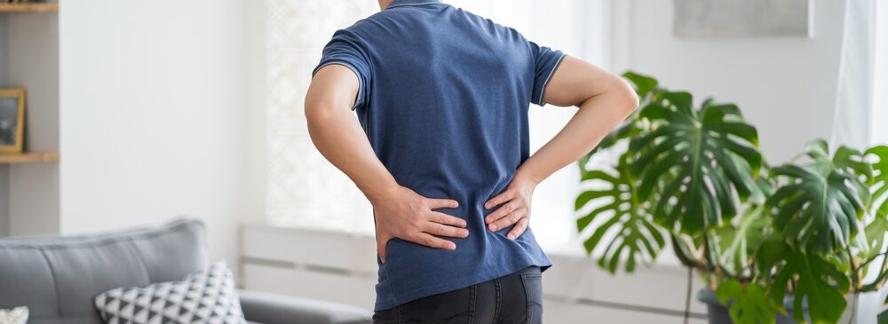 man with lower back pain